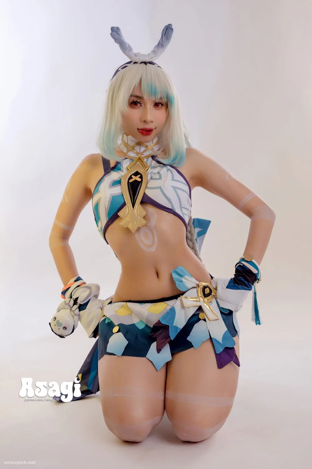Asagi Kawaii as Mualani – Genshin Impact Cosplay Album
