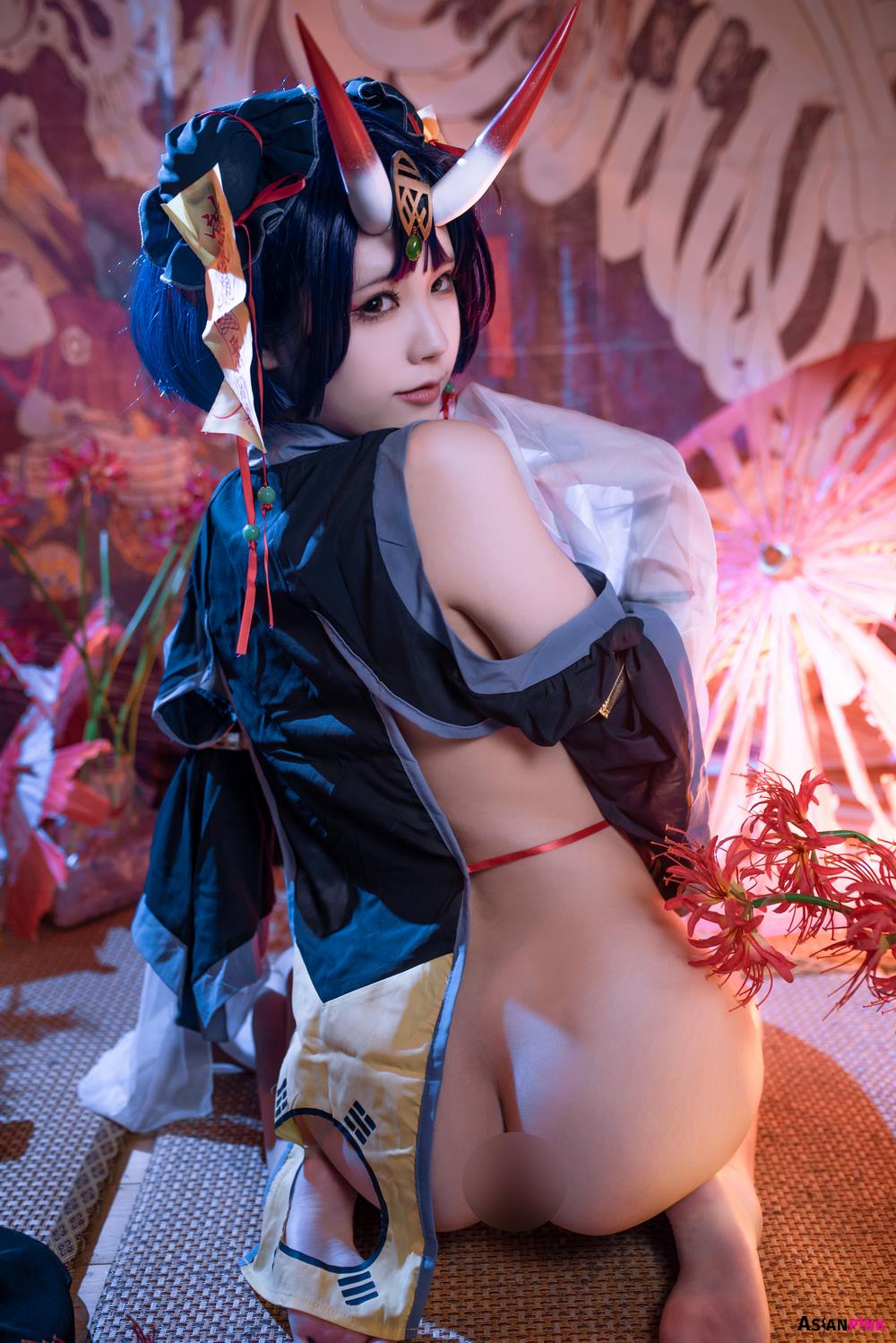 Coser@Quan冉有点饿 – FGO Shuten-Douji Fan Cosplay with Little Zombie