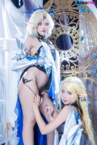PoppaChan cosplay Cartethyia and Fleurdelys - Wuthering Waves