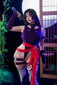 Tiny Asa アサ (tiny.asababy) cosplay Psylocke - Marvel Rivals