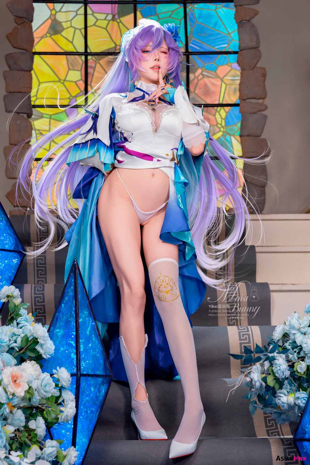 Coser@黏黏团子兔 – 09月作品 鸣潮坎特蕾拉 | Elegant Cosplay Fantasy