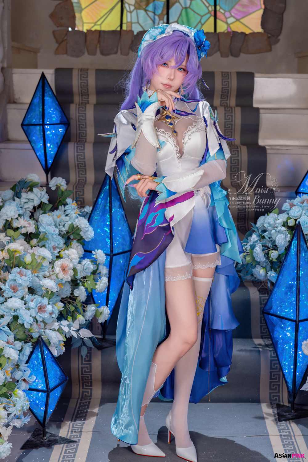 Coser@黏黏团子兔 – 09月作品 鸣潮坎特蕾拉 | Elegant Cosplay Fantasy