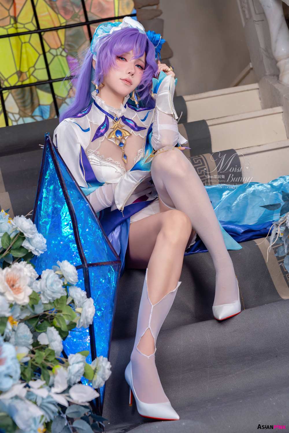 Coser@黏黏团子兔 – 09月作品 鸣潮坎特蕾拉 | Elegant Cosplay Fantasy