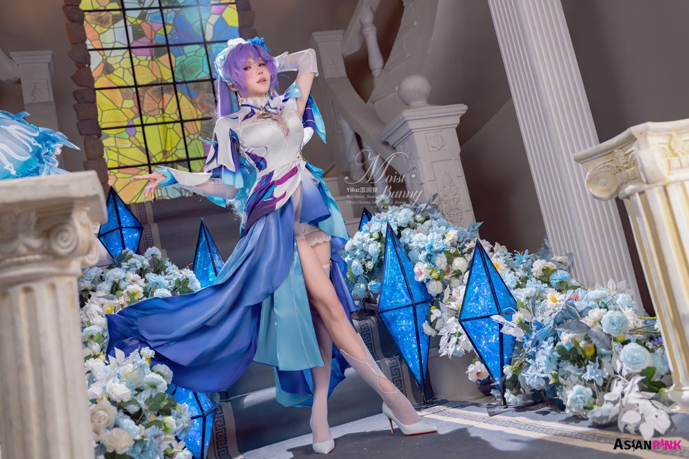Coser@黏黏团子兔 – 09月作品 鸣潮坎特蕾拉 | Elegant Cosplay Fantasy