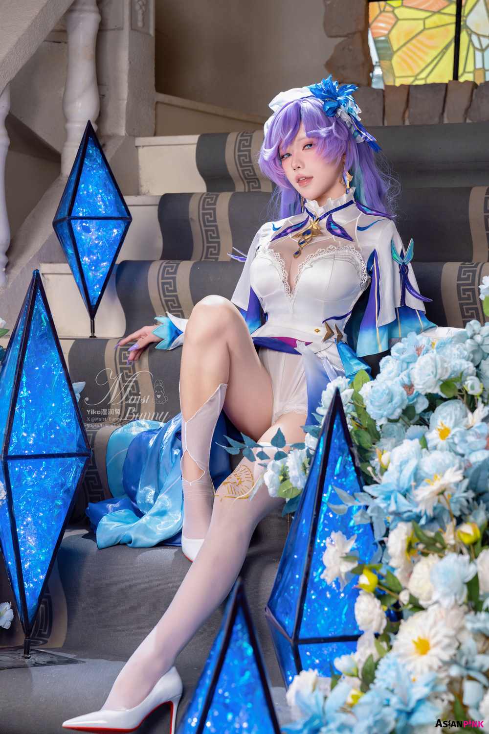 Coser@黏黏团子兔 – 09月作品 鸣潮坎特蕾拉 | Elegant Cosplay Fantasy